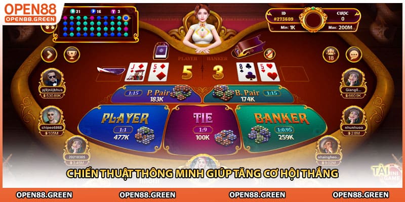 Chiến thuật thông minh giúp tăng cơ hội thắng