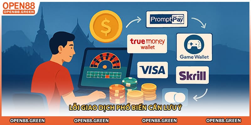 Lỗi giao dịch phổ biến cần lưu ý